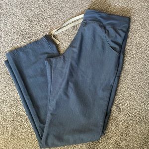 Heather blue figs pants